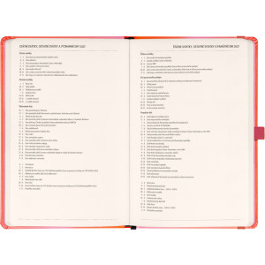 NOTIQUE Planbook diář/notes Korál 2027, 13 x 21 cm