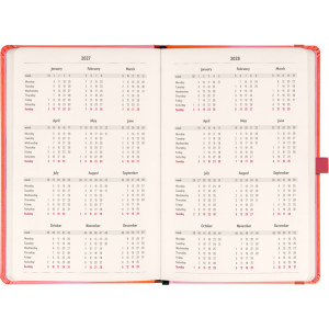 NOTIQUE Planbook planner/notebook Coral 2027, 13 x 21 cm