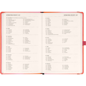NOTIQUE Planbook planner/notebook Coral 2027, 13 x 21 cm