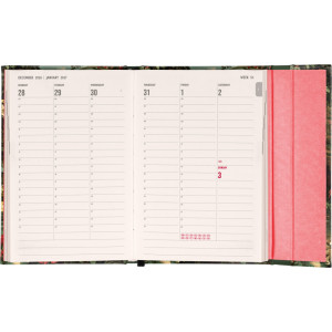 NOTIQUE Magnetic weekly planner Flamingo 2027, 11 x 16 cm