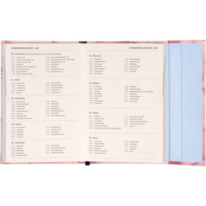 NOTIQUE Magnetic weekly planner Pink Marble 2027, 11 x 16 cm