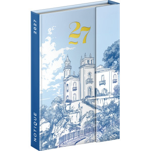 NOTIQUE Magnetic weekly planner Villa 2027, 11 x 16 cm