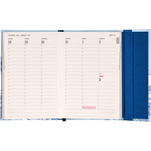 NOTIQUE Magnetic weekly planner Villa 2027, 11 x 16 cm