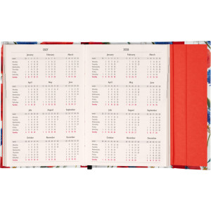 NOTIQUE Magnetic weekly planner Poppies 2027, 11 x 16 cm