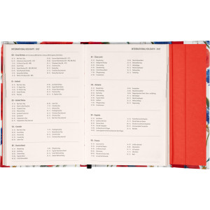 NOTIQUE Magnetic weekly planner Poppies 2027, 11 x 16 cm