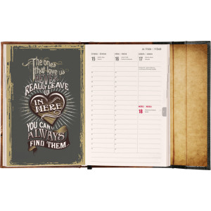 NOTIQUE Týdenní magnetický diář Harry Potter – Relikvie smrti 2027, 11 x 16 cm