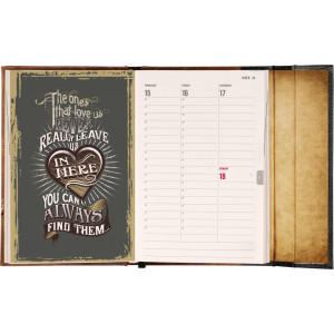 NOTIQUE Magnetic weekly planner Harry Potter – Deathly Hallows 2027, 11 x 16 cm