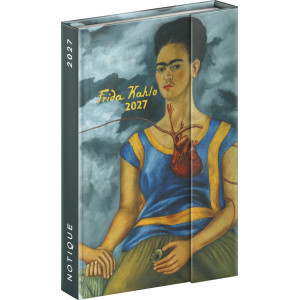 NOTIQUE Týdenní magnetický diář Frida Kahlo 2027, 11 x 16 cm