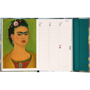 NOTIQUE Magnetic weekly planner Frida Kahlo 2027, 11 x 16 cm