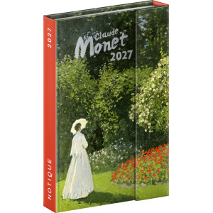 NOTIQUE Magnetic weekly planner Claude Monet 2027, 11 x 16 cm