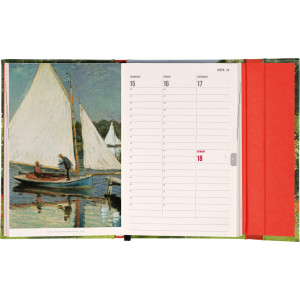NOTIQUE Magnetic weekly planner Claude Monet 2027, 11 x 16 cm