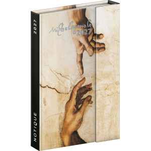 NOTIQUE Magnetic weekly planner Michelangelo 2027, 11 x 16 cm