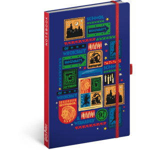 NOTIQUE Notes Harry Potter – Bradavice, linkovaný, 13 x 21 cm