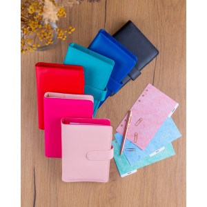 NOTIQUE Refill – Týdenní kroužkový diář s vyměnitelnými listy 2027, černý, 12,5 x 19 cm