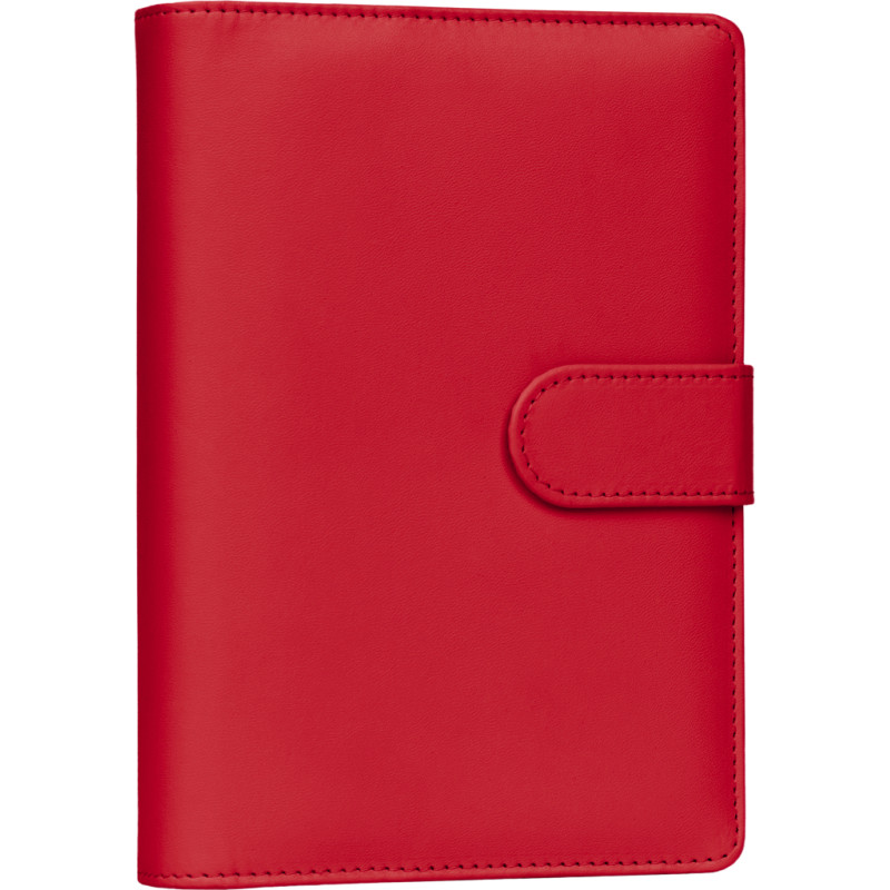 NOTIQUE Refill – Týdenní kroužkový diář s vyměnitelnými listy 2027, sytě červený, 12,5 x 19 cm