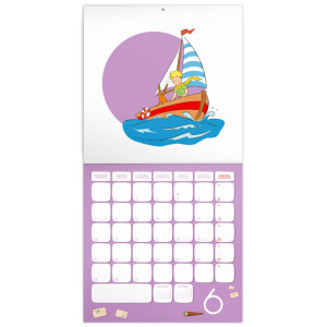 NOTIQUE Poznámkový kalendář Malý princ 2027, PLASTIC FREE, 30 x 30 cm