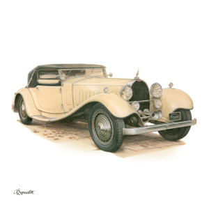 NOTIQUE Poznámkový kalendář Classic Cars – Václav Zapadlík 2027, PLASTIC FREE, 30 x 30 cm