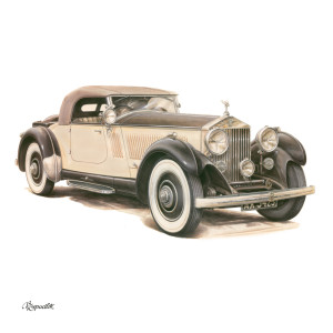 NOTIQUE Poznámkový kalendář Classic Cars – Václav Zapadlík 2027, PLASTIC FREE, 30 x 30 cm