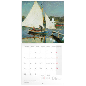 NOTIQUE Poznámkový kalendář Claude Monet 2027, 30 x 30 cm