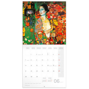 NOTIQUE Grid calendar Gustav Klimt 2027, 30 x 30 cm
