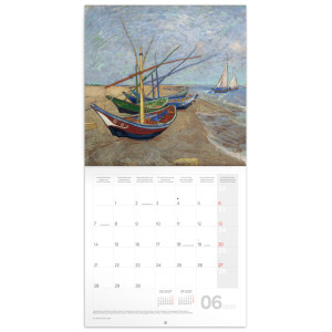 NOTIQUE Grid calendar Vincent van Gogh 2027, 30 x 30 cm