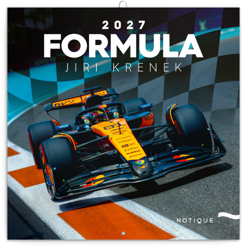 NOTIQUE Grid calendar Formula 2027, 30 x 30 cm