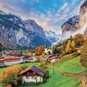 NOTIQUE Grid calendar Alps 2027, 30 x 30 cm