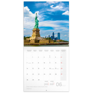NOTIQUE Poznámkový kalendář New York 2027, 30 x 30 cm