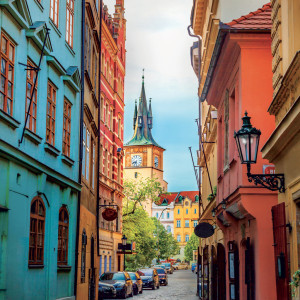 NOTIQUE Poznámkový kalendář Praha 2027, 30 x 30 cm