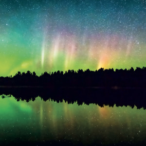 NOTIQUE Grid calendar Aurora Borealis 2027, 30 x 30 cm