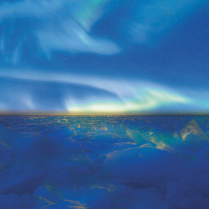 NOTIQUE Grid calendar Aurora Borealis 2027, 30 x 30 cm