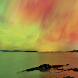 NOTIQUE Grid calendar Aurora Borealis 2027, 30 x 30 cm