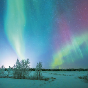NOTIQUE Grid calendar Aurora Borealis 2027, 30 x 30 cm