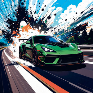 NOTIQUE Poznámkový kalendář Fantastická auta 2027, 30 x 30 cm