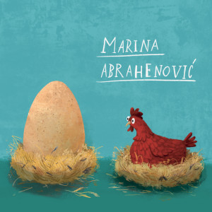 NOTIQUE Grid calendar Chicken Artists 2027, 30 x 30 cm