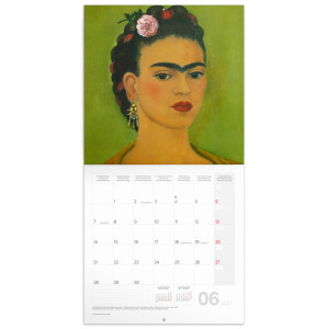NOTIQUE Grid calendar Frida Kahlo 2027, 30 x 30 cm