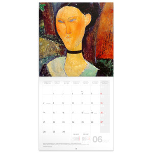 NOTIQUE Poznámkový kalendář Amedeo Modigliani 2027, 30 x 30 cm