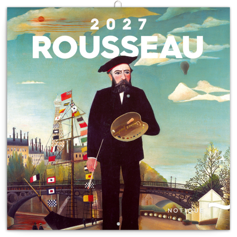 NOTIQUE Poznámkový kalendář Henri Rousseau 2027, 30 x 30 cm