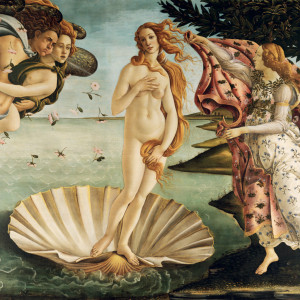 NOTIQUE Grid calendar Sandro Botticelli 2027, 30 x 30 cm