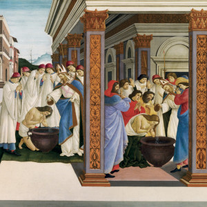 NOTIQUE Grid calendar Sandro Botticelli 2027, 30 x 30 cm