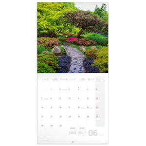 NOTIQUE Grid calendar Gardens 2027, 30 x 30 cm