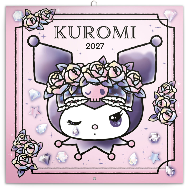 NOTIQUE Poznámkový kalendář Kuromi  2027, 30 x 30 cm