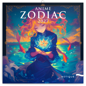 NOTIQUE Poznámkový kalendář Anime Zodiac 2027, 30 x 30 cm
