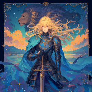 NOTIQUE Grid calendar Anime Zodiac 2027, 30 x 30 cm