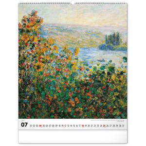 NOTIQUE Nástěnný kalendář Impresionismus 2027, 48 x 56 cm