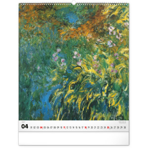 NOTIQUE Nástěnný kalendář Claude Monet 2027, 48 x 56 cm