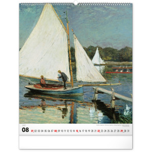 NOTIQUE Nástěnný kalendář Claude Monet 2027, 48 x 56 cm