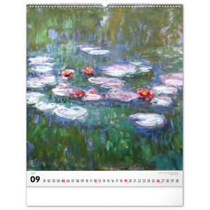 NOTIQUE Nástěnný kalendář Claude Monet 2027, 48 x 56 cm