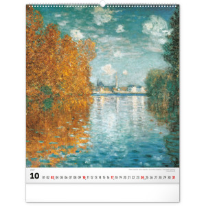 NOTIQUE Nástěnný kalendář Claude Monet 2027, 48 x 56 cm