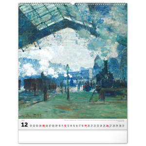 NOTIQUE Nástěnný kalendář Claude Monet 2027, 48 x 56 cm